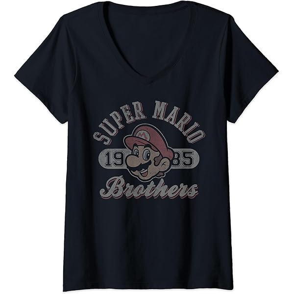 Amazon.com: Super Mario Brothers 1985 Vintage Collegiate